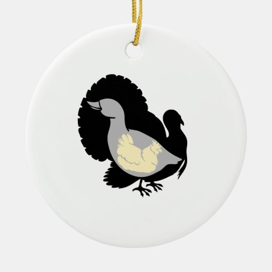 Turducken Keramisch Ornament (Voorkant)