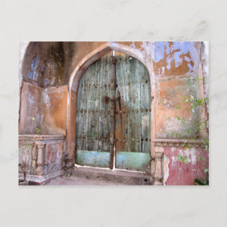 Türe in Delhi Altstadt - Indien Briefkaart