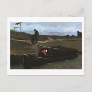 Turf Boat met twee figuren, Vincent Van Gogh Briefkaart