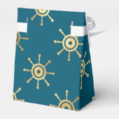 Turf en goud vintage nautisch bedankdoosjes (Achterkant)