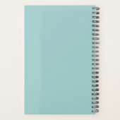Turf Geometrisch Patroon Aangepaste Monogram Naam Planner (Achterkant)