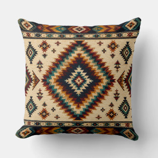 Turf Geometrisch Textielpatroon – Krachtige Boho D Kussen
