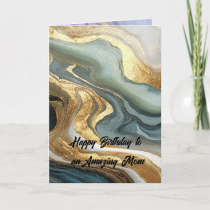 Turf Groen Goud Agaat Marmer Abstract Kaart