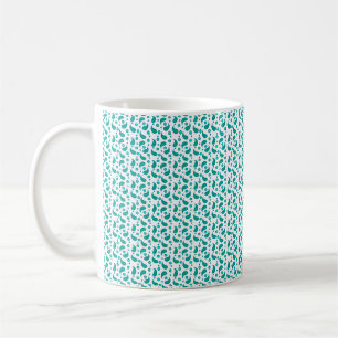 Turf Groen Paisley Bloemmotief Modern Boho Koffiemok
