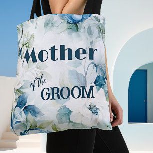 Turf Groen Waterverf Bloemen Elegante Trouw Draagtas
