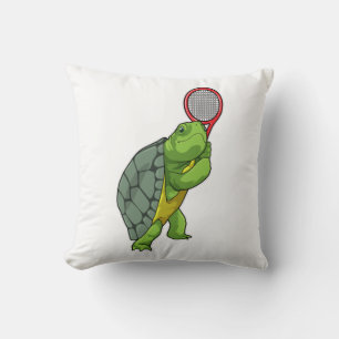 Turf in Tennis met Tennis racket Kussen