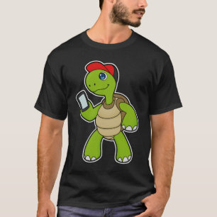 Turf met telefoon en Pet T-shirt
