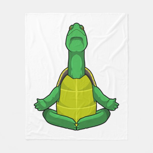 Turf op Yoga Meditation Fleece Deken (Voorkant)