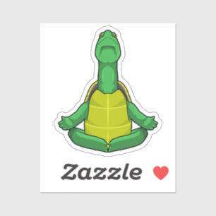 Turf op Yoga Meditation Sticker