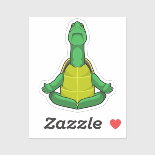 Turf op Yoga Meditation Sticker (Vel)