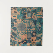 Turf Oranje abstract Wandkleed (Voorkant)