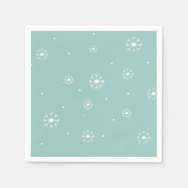 Turf Sneeuwvlok Papieren Cocktailservetjes Servet