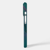 Turfblauw abstract   Case-Mate iPhone case (Achterkant / Links)