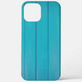 Turfblauw groen getextureerd geschilderd wandpatro iPhone 12 pro max hoesje