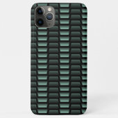 Turfblauw groene industriële roestvrijstalen kunst Case-Mate iPhone case (Achterkant)