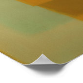 Turfgooud Kleurveld Abstracte Moderne Kunst Poster (Hoek)