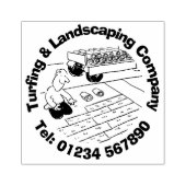 Turfing en landschapsontwerp. rubberstempel (Afrduk)