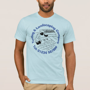 Turfing en landschapsontwerp. t-shirt