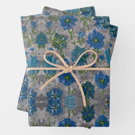 Turfroze Madelief Bloemige Inpakpapier (In situ)