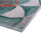 Turfroze Roze Pastel Abstract Waterverfpatroon Snijplank (Hoek)