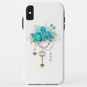 Turfroze rozen met sleutels iPhone XS max hoesje