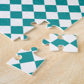 Turfwit Ruitpatroon Legpuzzel (Zijkant)