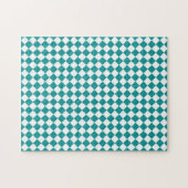 Turfwit Ruitpatroon Legpuzzel (Horizontaal)
