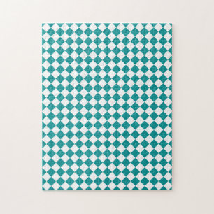 Turfwit Ruitpatroon Legpuzzel
