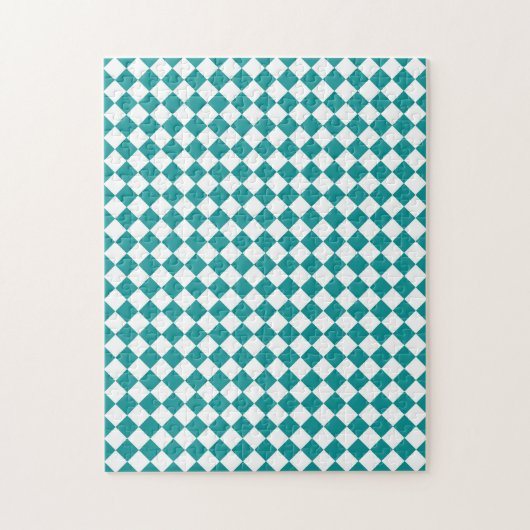 Turfwit Ruitpatroon Legpuzzel (Verticaal)