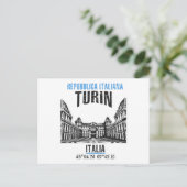 Turijn Briefkaart (Staand voorkant)