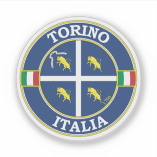 Turijn Italië Cirkel Embleem Sticker