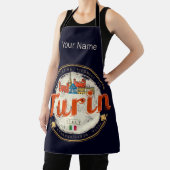 Turijn Piemonte Retro Skyline Italiaans  Pasta Schort (Insitu)