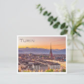 TURIN au coucher du soleil - Carte postale (Debout devant)