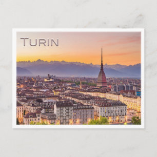 TURIN bij zonsondergang - Briefkaart