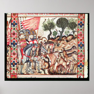 Turken en moerassen die hun land heroveren poster