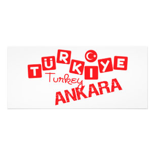 TURKEY ANKARA-rackkaart - pas aan Reclamekaart