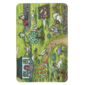 TURKEY BOERDERIJ Gobble THANKSGIVING MAGNET Lge Magneet (Verticaal)