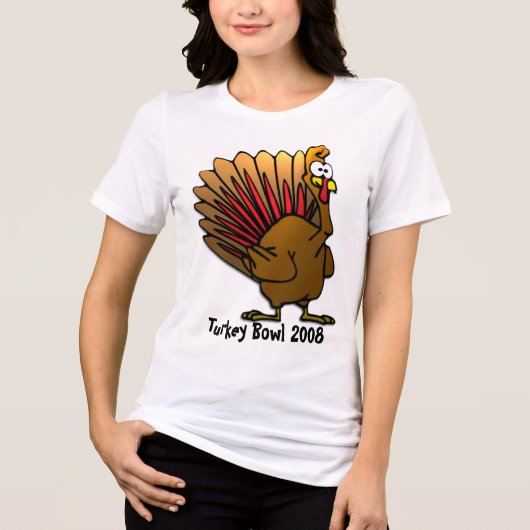 Turkey Bowl - wijziging naar het huidige jaar Tri-Blend Shirt (Voorkant)