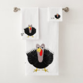 Turkey Design Monogrammed Bad Handdoek (Insitu)