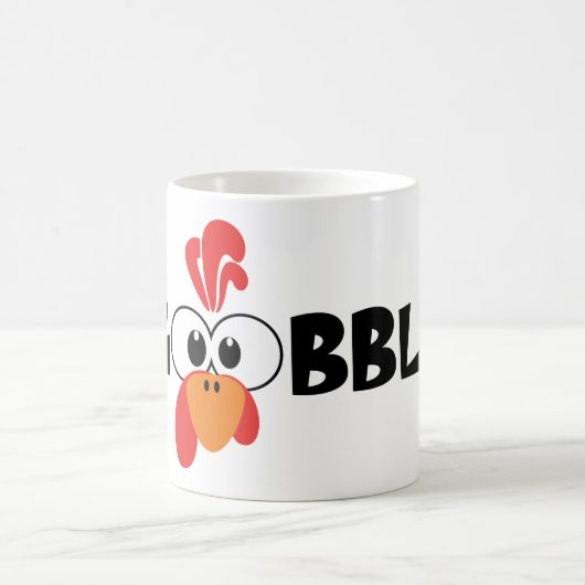 Turkey Face Gobble Coffee Mug (Centre)