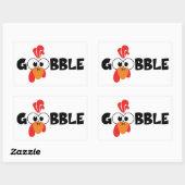 Turkey Face Gobble Stickers (Feuille)