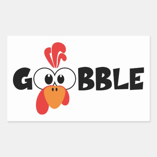 Turkey Face Gobble Stickers (Devant)