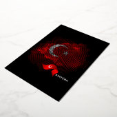 Turkey flag folie uitnodiging (Gedraaid)