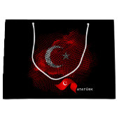 Turkey flag groot cadeauzakje (Voorkant)