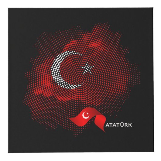 Turkey flag kubus (Voorkant)