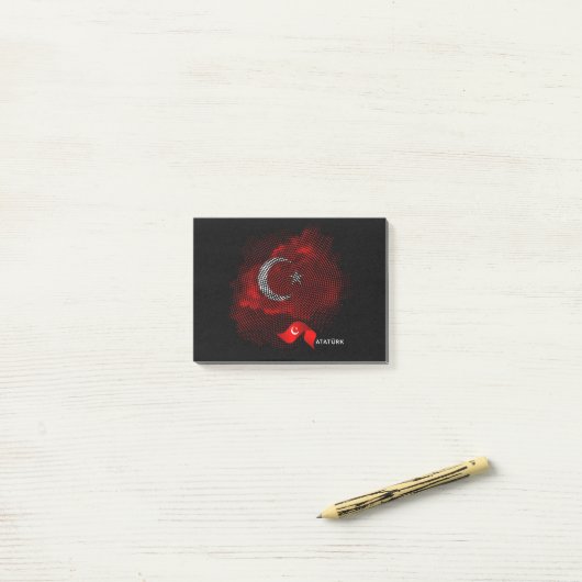 Turkey flag post-it® notes (Op bureau)