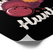 Turkey Hunter Funny Bowling Player Bowler Team Poster (Hoek)