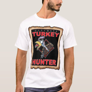 TURKEY HUNTER WHITE T T-SHIRT