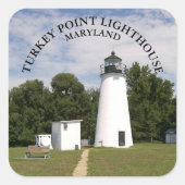 Turkey Point Lighthouse, Maryland Grands Stickers (Devant)