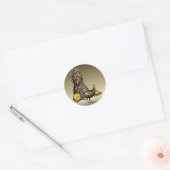 Turkey Pumpkin Ronde Sticker (Envelop)
